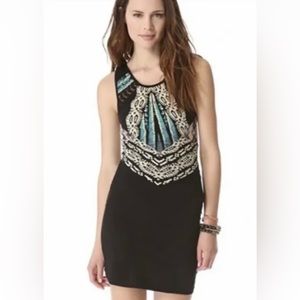 Free People XS Out of Africa snake print bodycon dress. Cute!